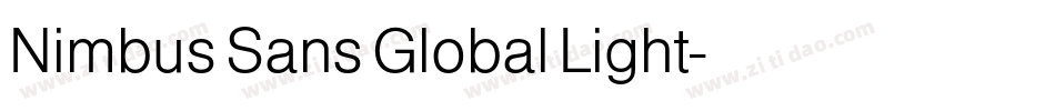 Nimbus Sans Global Light字体转换